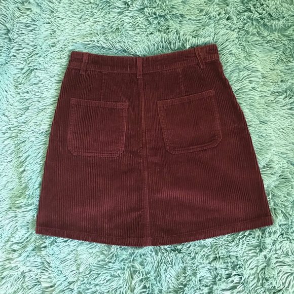 Corduroy button down skirt - Picture 2 of 3